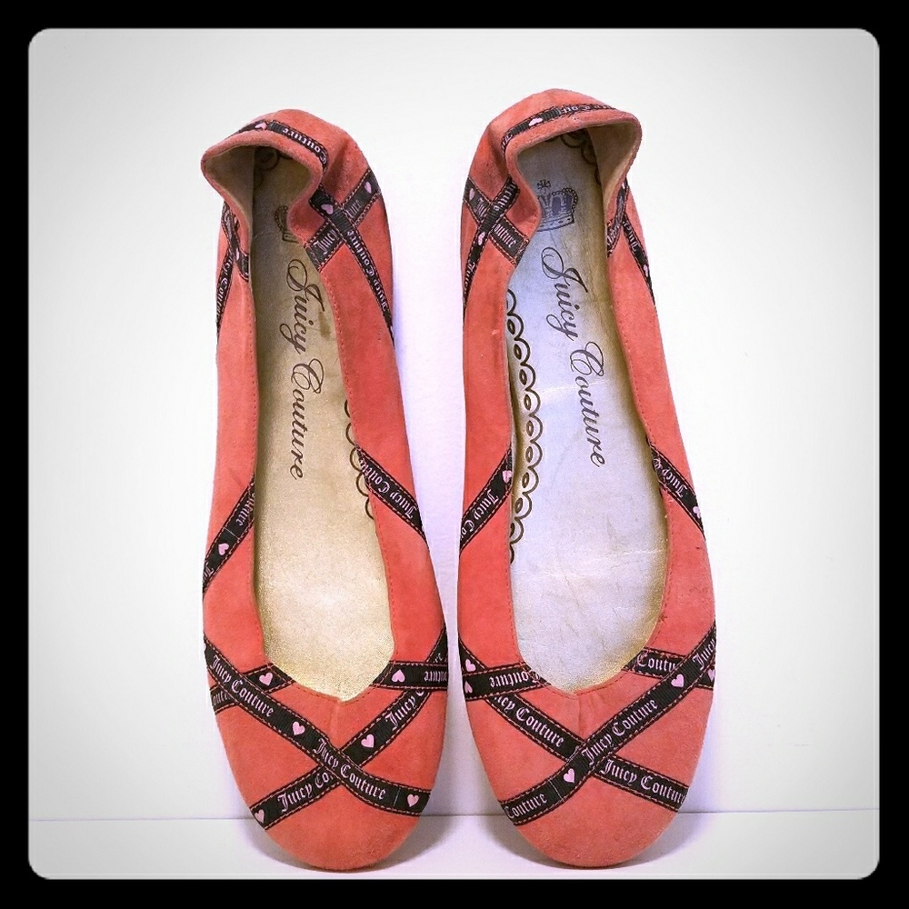 Juicy Couture pink flats